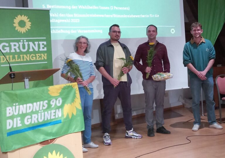 Stimmkreis 704: Constantin Jahn und Heidi Terpoorten sind die grünen Kandidat*innen für Landtag bzw. Bezirkstag